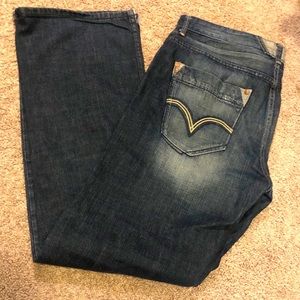 EUC size 36 waist 32 length silver tab jeans